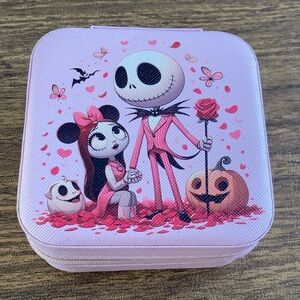 Disney Jack and Sally compact Jewelry Box case Nightmare Before Christmas travel
